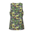 thumbnail image 5 of Gaeub Cartoon Dinosaurs (2) Men's Athletic Tank Top, Workout Sleeveless Shirts, Running Tank Tops for Gym, Running, Training - Large, 5 of 9
