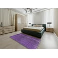 thumbnail image 5 of Ahgly Company Machine Washable Indoor Rectangle Industrial Modern Bright Grape Purple Area Rugs, 2' x 3', 5 of 7