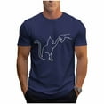 thumbnail image 2 of Tops para hombre, blusas y camisas de cuello redondo y manga corta para hombre, blusas casuales de cuello redondo con estampado de moda para hombre, blusas de cuello redondo y manga corta, camisas par, 2 of 6