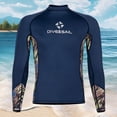 thumbnail image 4 of Traje Baño Cuerpo Guardia Erupción Larga Lycra Diving Wetsuit (Dark L Men) Azul, 4 of 9