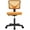 Orange, variant on Sybels Adjustable Mesh Office Chair - Padded Seat, Low Back Support, 360° Swivel & Smooth Rolling Casters, Black