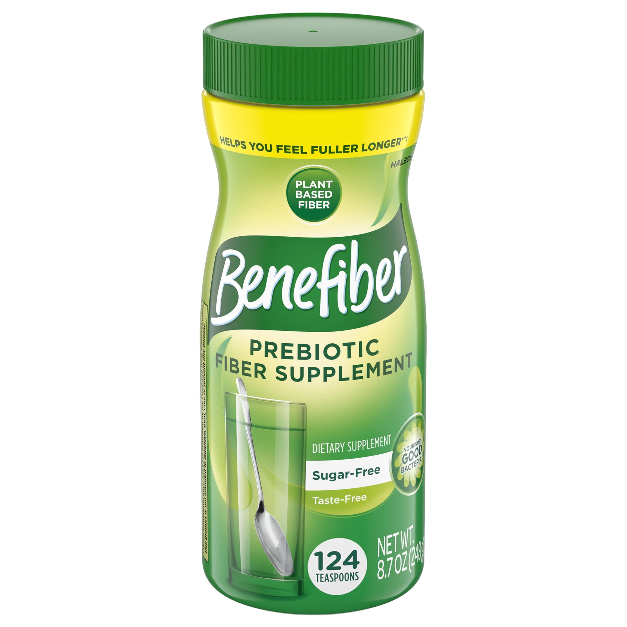 Benefiber Daily Prebiotic Glp-1 Friendly Fiber Supplement Powder, Unflavored -124 Teaspoons (8.7 Ounces)
