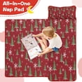 thumbnail image 4 of Red Christmas Tree and Snowflake Pattern Toddler Nap Mats for Kids Preschool,50"x20" Sleeping Mat Bag or Kids,Toddler Sleeping Bag,Toddler Nap Mat or Daycare, 4 of 6