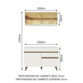 thumbnail image 3 of Cocina Integral Completa Modular Madesa Reims 120cm Blanco 2, 3 of 10