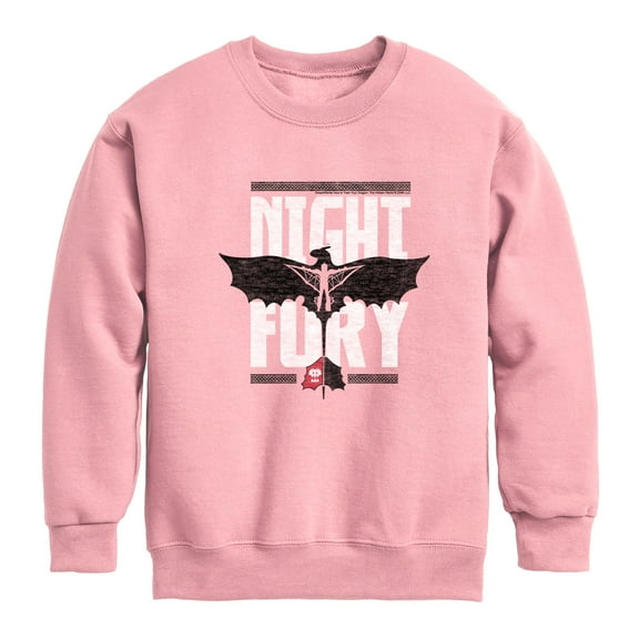 How to Train Your Dragon - Night Fury Flight - Toddler & Youth Crewneck Fleece Sweatshirt