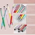 thumbnail image 3 of Bixzegg 24pcs Retractable Ballpoint Pen, Bling Stylus Pen, Crystal Diamond Screen Touch Pen, Capacitive Writing Pens, 3 of 5