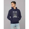 thumbnail image 2 of Planet Earth Illustration Hoodie Men -Image by Shutterstock, Male 5X-Large, 2 of 4
