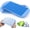 Blue-2 Pack, variant on Mini Ice Cube Tray – 160 Small 3/8" Crushed Ice Cubes, Easy-Release Silicone, Stackable – BPA-Free, Fast Chilling for Whiskey/Cocktail/Coffee – 8.9"L x 4.5"W x 0.5"H – Blue/Black/Cyan&Purple