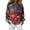 #03 Dark Blue, variant on Womens Christmas Print Shirt Long Sleeve Button Down Casual Tops Loose Fit Collared Blouse Top For Winter Holiday Party,XXL,Purple