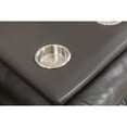thumbnail image 3 of Ilyiano Two Tone Faux Leather Livingroom Reclining Sofa In Gray, 3 of 8