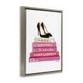 thumbnail image 3 of Stupell Industries Glam Pink Fashion Books Pump Heels Beauty & Fashion Painting Brown Floater Framed Canvas Art Print Wall Art, 25 x 31, 3 of 9