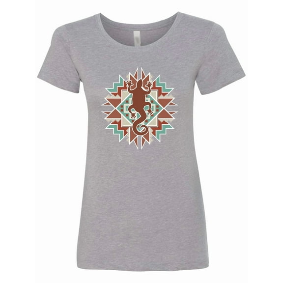 Inktastic Southwestern Native Pattern Lizard Women's T-Shirt