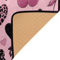 thumbnail image 3 of Ryvnso Leopard Hearts Area Rug Floor Mats Non-Slip Home Carpet 80 x 58 inch, 3 of 7