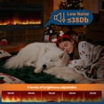 thumbnail image 5 of Historyli 30 Inch Recessed Wall-Mounted Electric Fireplace with Touchscreen Control,120V/1500W,Features 12 Flame Color Settings,Timer Function,Dual Heating Levels,and 5 Brightness Adjustments,Black, 5 of 7