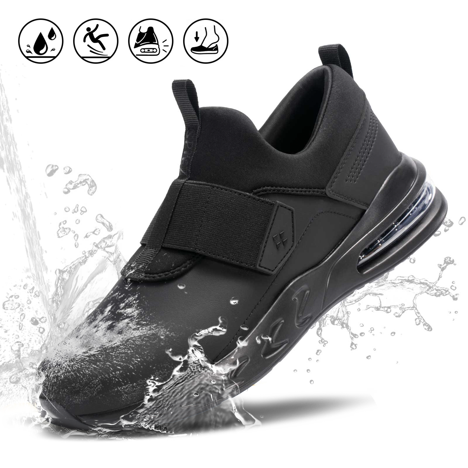 SPIEZ Unisex Waterproof Slip-Resistant Slip-On Work Shoe photo 1