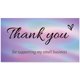 thumbnail image 1 of Tarjetas láser reflectantes, tarjetas de felicitación para compras al por menor en línea, Gracias por apoyar mi pequeña tarjeta de visita, 50 unidades, 1 of 4