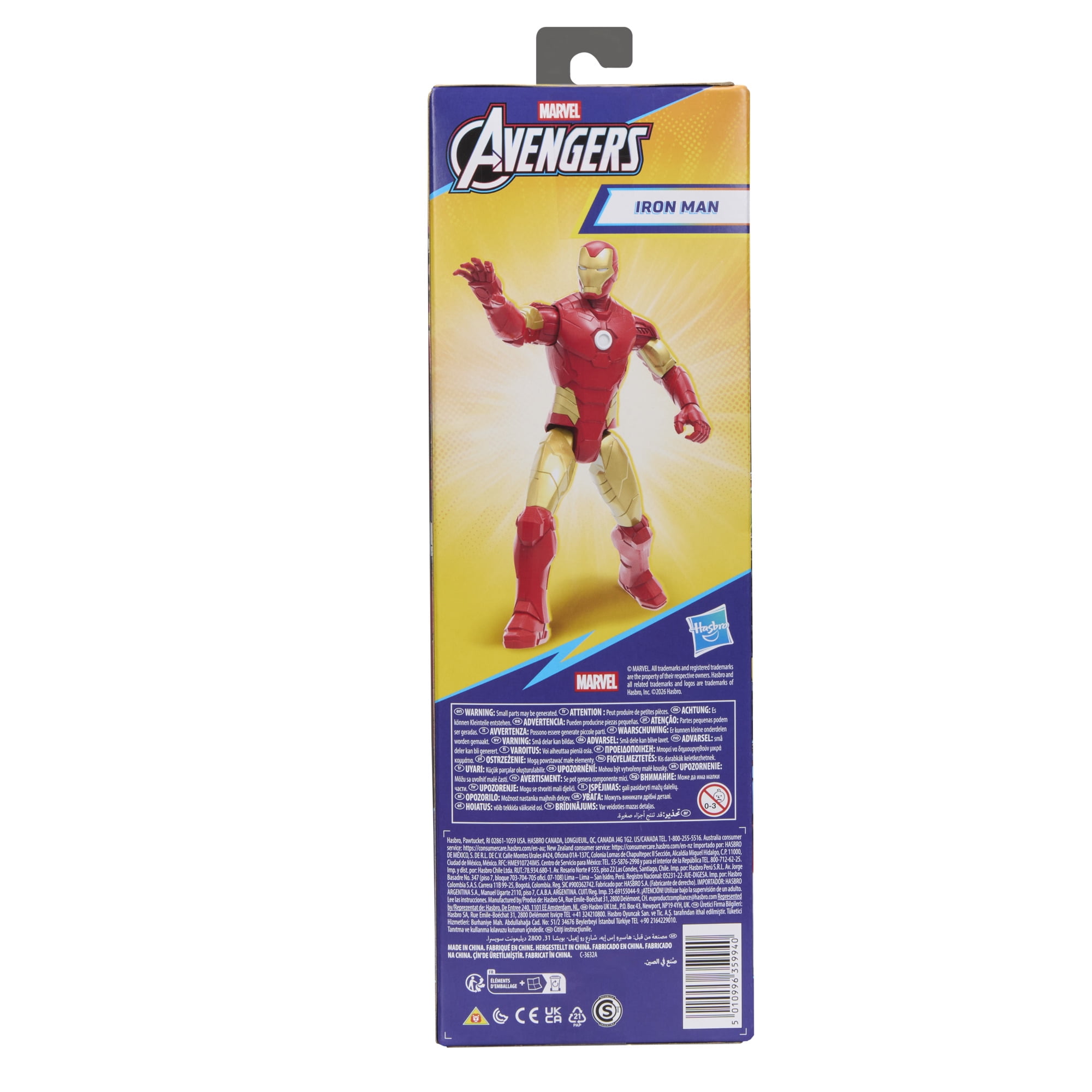 Marvel Avengers Titan Series Iron Man 11.5” (29.2 CM) Action Figure, Ages 4+