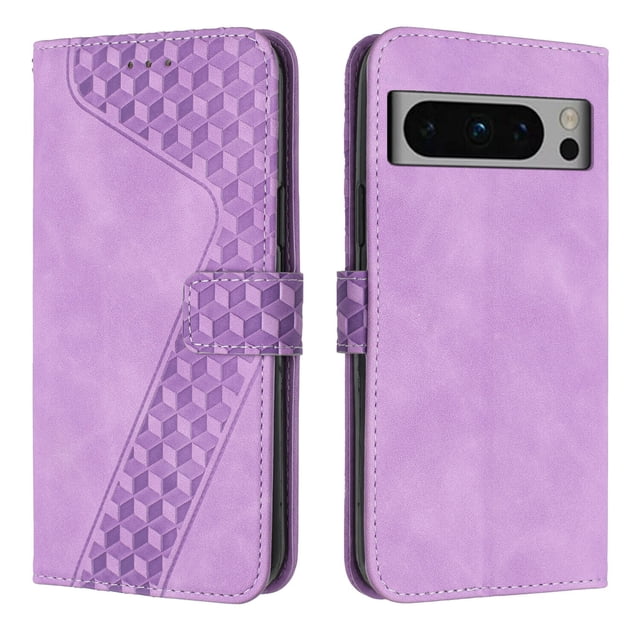 Compatible avec Google Pixel 8 Pro Étui Portefeuille Design avec Fentes pour Cartes Fermeture Magnétique Couverture