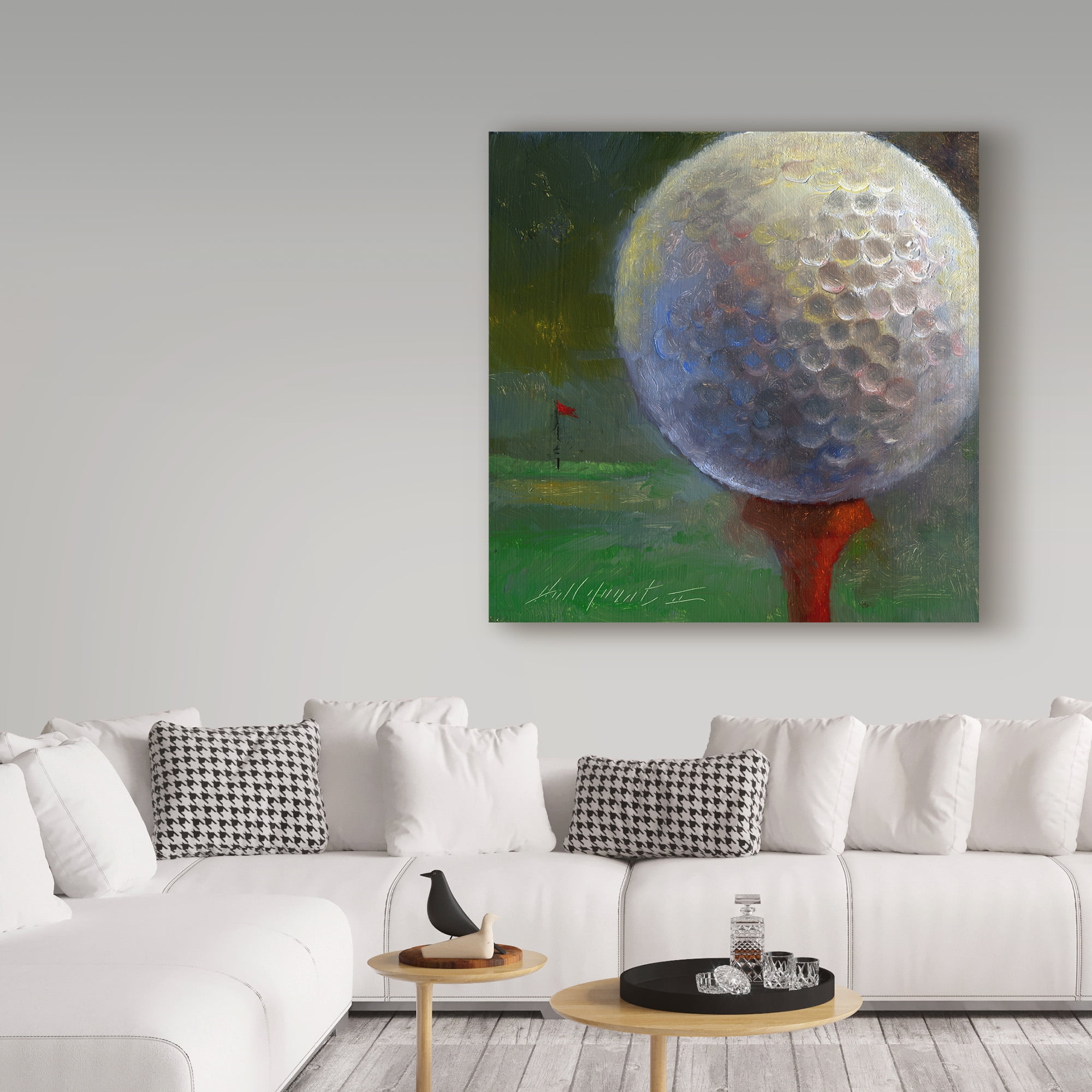 Trademark Fine Art 'Golf Ball Centered' Canvas Art by Hall Groat Ii