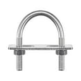 thumbnail image 1 of Unique Bargains Round U-Bolts 3 Sets 40mm Inner Width 65mm Length M8 with Nuts and Plates, 1 of 5