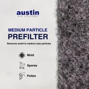 Austin Air FR400A Air Purifier Replacement Filter for HealthMate HM400, Black