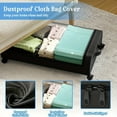 thumbnail image 4 of [Under Bed Storage] 2pcs Under Bed Storage Organizer Metal Underbed Bins With Wheels And Lid Metal  Storage Containers Under Bed Rolling Storage For Clothes, Bedding, Shoes, Blankets, Books, Toys, 4 of 12