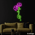 thumbnail image 2 of Craftnamesign Flower Music Note Neon Sign,Flower Shop Decor,Musician Gifts, 2 of 4