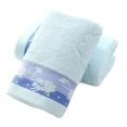 thumbnail image 1 of Juego de 2 toallas de mano Laklulu de algodón con estampado, suaves y decorativas para el baño, para lavarse la cara, 1 of 6