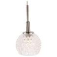thumbnail image 3 of Woodbridge Lighting Elise 3-Light Clear Glass & Steel Cluster Pendant in Nickel, 3 of 5