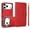 Red, variant on ELEHOLD Detachable Wallet Case For iPhone 17 Pro,Shockproof Slim Leather TPU Inner Stand Detachable Card Holder Wallet Case With Wrist Strap ,Rosegold