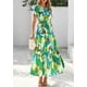 thumbnail image 3 of Vestido largo PRETTYGARDEN para mujer, verano 2025, estilo bohemio, floral, verde, 3 of 9