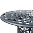 thumbnail image 4 of 5 Pcs Black Bistro Set Patio Dining Table W/4 Chairs Cast Aluminium, 4 of 5