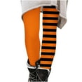 thumbnail image 2 of Girl's Halloween Striped Printed Pants High Waisted Elastic Soft Tight Pants for Girls 3-7Y, 2 of 6