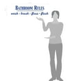thumbnail image 2 of Bathroom Rules Wash Brush Floss Flush Quote Saying Wall Decal Sticker, 2 of 4