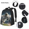 thumbnail image 3 of Balery Astronaut Soccer Field Mochila Escolar 3 en 1 para Niños - Mochila Resistente con Lonchera Térmica y Estuche - Mochila Escolar para Niños y Niñas, 3 of 7
