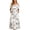 White, variant on Dresses for Women Bohemian Printed Off Shoulder Short Sleeve Dress Ruffle Hem Trendy Weekend Outings Shopping Trips Relaxed Daily Dresses with Pocket