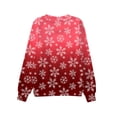 thumbnail image 3 of PMVFHDE Chandail en Molleton Grande Taille en Liquidation Noël Mode Enfants Mignon Imprimé Col Rond Sans Capuche Manches Longues Vêtements Filles, Rouge, 11-12 Ans, 3 of 7