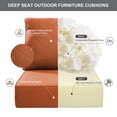 thumbnail image 6 of Jentlehouse 22''×24''×6'' Outdoor Deep Seat Cushions Set of 5,Water,UV & Fade Resistant High-Resilience Chair Cushion for Patio Furniture Chair Couch, 6 of 11