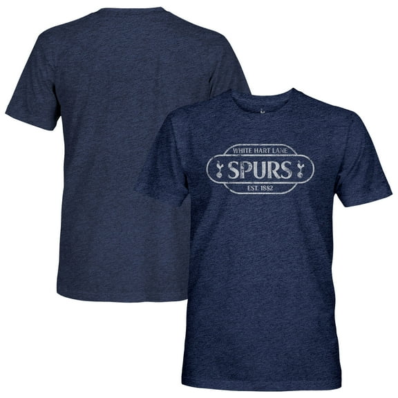 Men's 1863FC Heather Navy Tottenham Hotspur Landmark Twisted Tri-Blend Slub T-Shirt