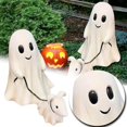 thumbnail image 3 of Estatua de perro fantasma paseando, figura de perro fantasma espeluznante de Halloween, estatuas de perro fantasma de Halloween, fantasma paseando a su perro fantasma, decoración de fantasmas de, 3 of 5