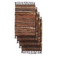 thumbnail image 5 of HF by LT Tucson Leather Table Runner, 13 x 39 inches, Handwoven Recycled Leather and Soft Cotton, Brown, 5 of 6