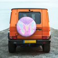thumbnail image 6 of Susaid Purple Sparkling Butterfly Print Tire Covers,Waterproof Anti-UV Snow Sun Rain Tire Covers for RV,Truck, SUV, Trailer, Camper-17 inch, 6 of 6