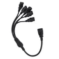 thumbnail image 3 of Cable Adaptador De Corriente C14 A 5 X C13, Cable De Alimentación Divisor Tipo Y Duradero De 1,6 Pies Macho A Hembra Reduce El Desorden De Cables Para PC Para Escáneres, 3 of 7
