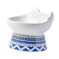 thumbnail image 2 of Cat Dog Bowl Feeding Watering Dish Pet Feeder Bowl Elevated Bowl Neck Protective Blue, 2 of 8