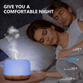 thumbnail image 6 of 500ml Essential Oil Diffuser with 6*10ml Air Humidifier, 3 Timers 7 Colors Ambient Light with Remote Control, Fragrance Air Humidifier Vaporizer for Large Room Bedroom Office, 6 of 6