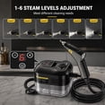 thumbnail image 6 of Powerful 2500W Handheld Steam Cleaner,High Temperature Pressurized Portable Steamer with 6 Adjustable Levels,Multi-Surface Steam Cleaning Machine for Kitchen,Bathroom,Tile,Furniture,Car & Windows, 6 of 8