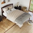 thumbnail image 4 of AFI Warren 14" Queen Wood Platform Bed Frame with Slatted Headboard, Walnut, 4 of 12