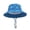 E308-Blue, variant on hengsof Baby Sun Hat Sun Protective Toddler Bucket Hat Summer Kids Beach Hats Wide Brim Outdoor Play Hat for Boys Girls