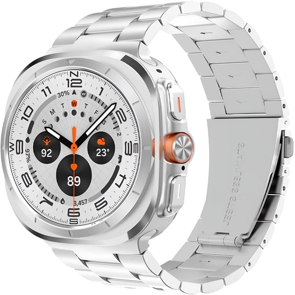 DESIGNICE 2026 New Metal Band for Galaxy Watch Ultra 47Mm, No Gap Stainless Steel Strap for Men Women for Daily Wear, Fitness Tracking, Sports, Outdoor Activities, Casual Use