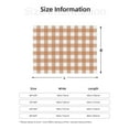 thumbnail image 4 of YFYANG Lightweight Warm Flannel Blanket, Brown Plaid Print Throw Blanket for Bed, Sofa, Travel, Camping, 50"x40", 4 of 7
